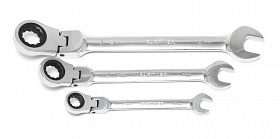 На сайте Трейдимпорт можно недорого купить Ключ комбинированный трещоточный с шарниром 32мм Partner PA-3032F. 